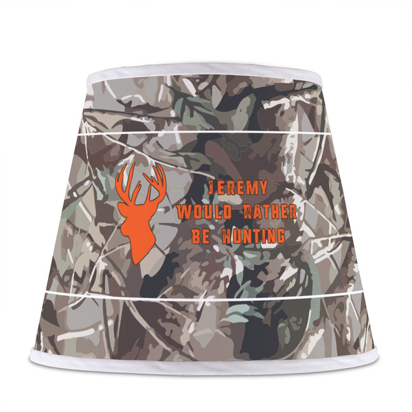 Hunting Camo Poly Film Empire Lampshade - Front View