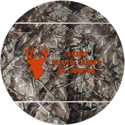 Hunting Camo Melamine Plate - 10" (Personalized)