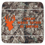 Hunting Camo Memory Foam Bath Mat - 48"x48" (Personalized)