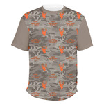 Hunting Camo Men's Crew T-Shirt - Large (Personalized)
