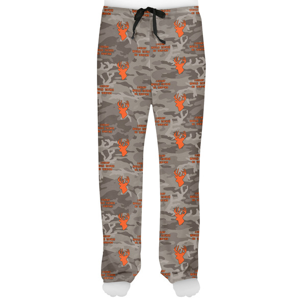 Hunting Camo Men's Pjs Front - on model