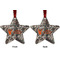 Hunting Camo Metal Star Ornament - Front and Back