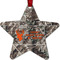 Hunting Camo Metal Star Ornament - Front
