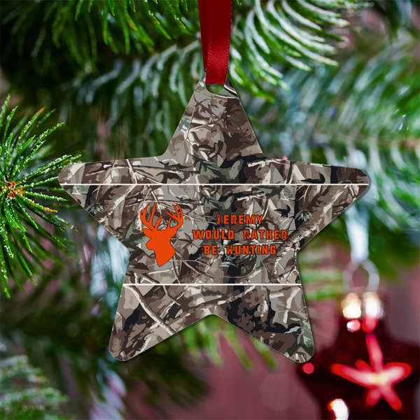 Hunting Camo Metal Star Ornament - Lifestyle