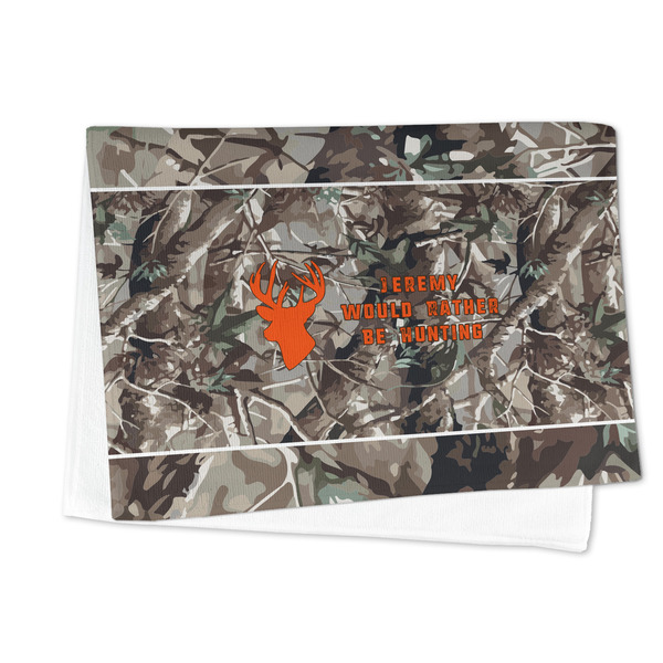Hunting Camo Microfiber Dish Towel - FOLDED HALF