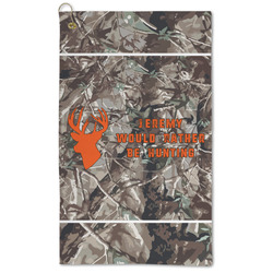 Hunting Camo Microfiber Golf Towel - Large (Personalized)