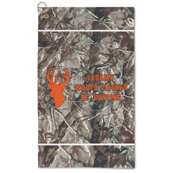 Hunting Camo Microfiber Golf Towel (Personalized)