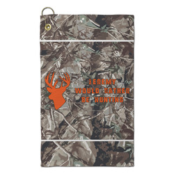 Hunting Camo Microfiber Golf Towel - Small (Personalized)