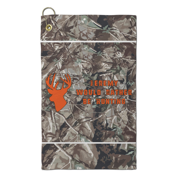 Custom Hunting Camo Microfiber Golf Towel - Small (Personalized)
