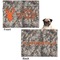 Hunting Camo Microfleece Dog Blanket - Regular - Front & Back
