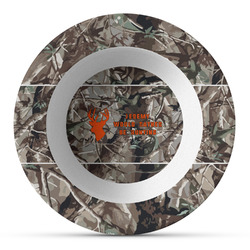 Hunting Camo Plastic Bowl - Microwave Safe - Composite Polymer (Personalized)