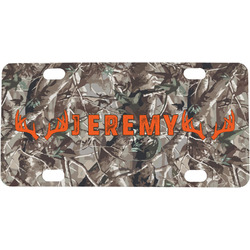 Hunting Camo Mini / Bicycle License Plate (4 Holes) (Personalized)