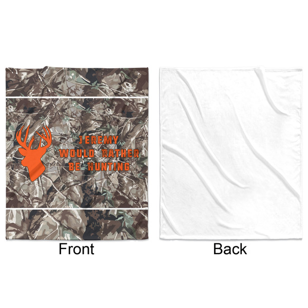 Hunting Camo Minky Blanket - 50"x60" - Single Sided - Front & Back