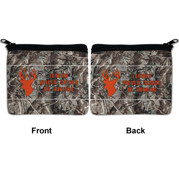 Hunting Camo Neoprene Coin Purse - Front & Back (APPROVAL)
