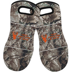 Hunting Camo Neoprene Oven Mitts - Set of 2 w/ Name or Text