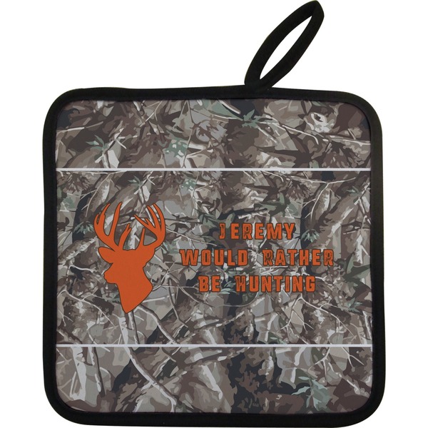 Custom Hunting Camo Pot Holder w/ Name or Text