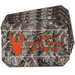 Hunting Camo Dining Table Mat - Octagon w/ Name or Text