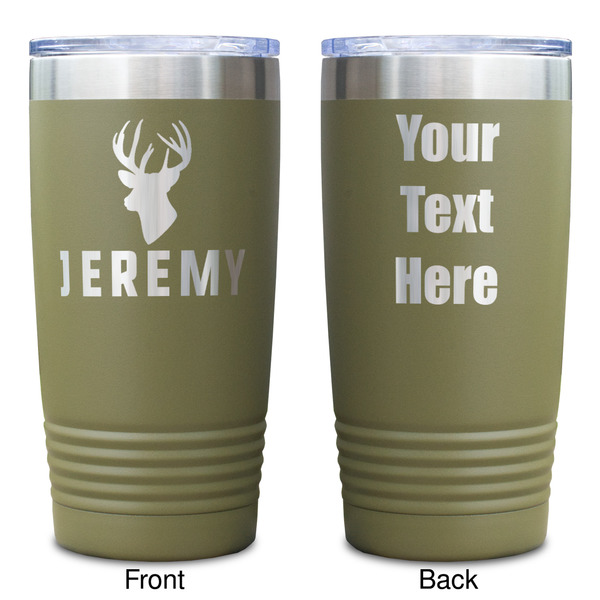 Hunting Camo Olive Polar Camel Tumbler - 20oz - Double Sided - Approval