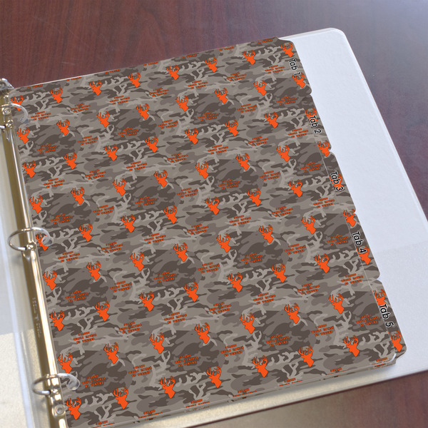 Hunting Camo Page Dividers - Set of 5 - In Context