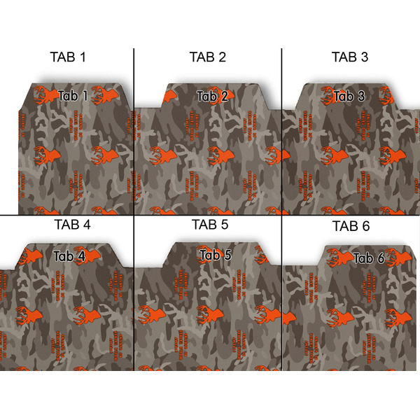 Hunting Camo Page Dividers - Set of 6 - Approval