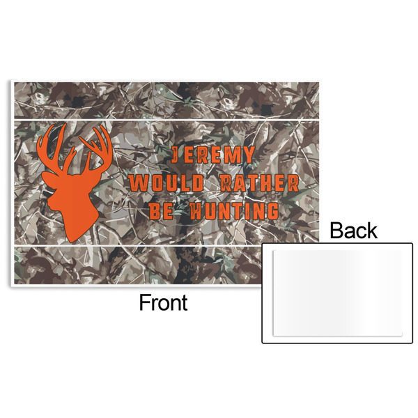 Hunting Camo Disposable Paper Placemat - Front & Back