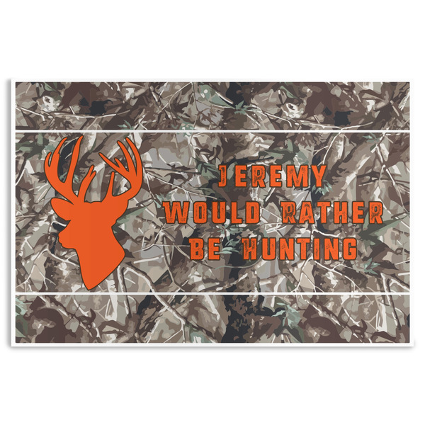 Custom Hunting Camo Disposable Paper Placemats (Personalized)