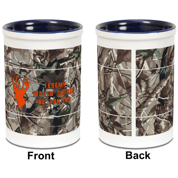 Hunting Camo Pencil Holder - Blue - approval