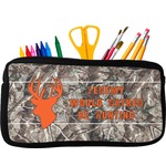Hunting Camo Neoprene Pencil Case - Small w/ Name or Text