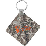 Hunting Camo Diamond Plastic Keychain w/ Name or Text