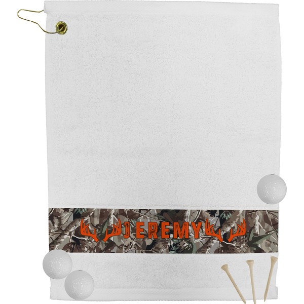 Custom Hunting Camo Golf Bag Towel (Personalized)