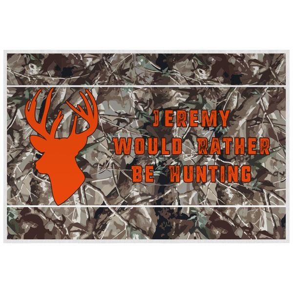Custom Hunting Camo Laminated Placemat w/ Name or Text