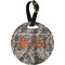 Hunting Camo Personalized Round Luggage Tag