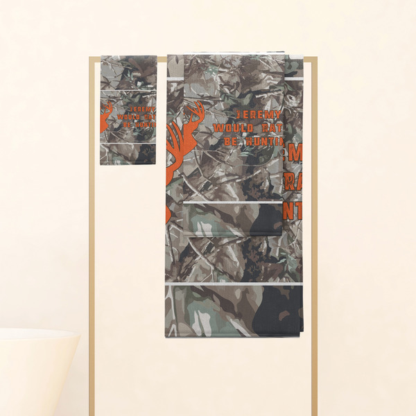 Hunting Camo Personalized Towel Set