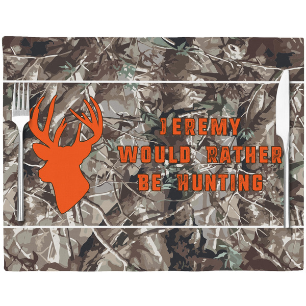 Hunting Camo Placemat with Props