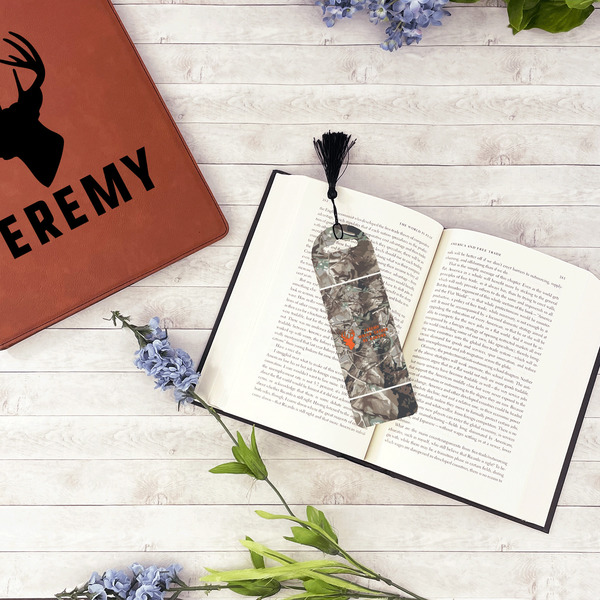 Hunting Camo Plastic Bookmarks - In Context