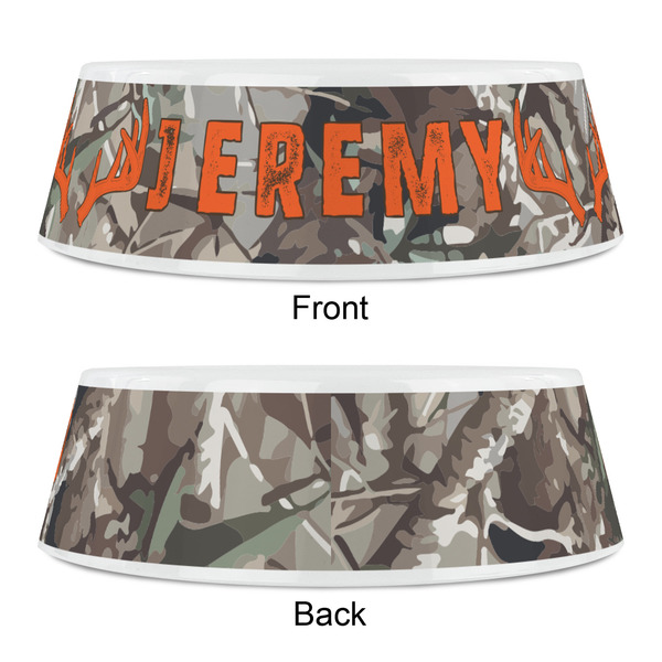 Hunting Camo Plastic Pet Bowls - Small - APPROVAL