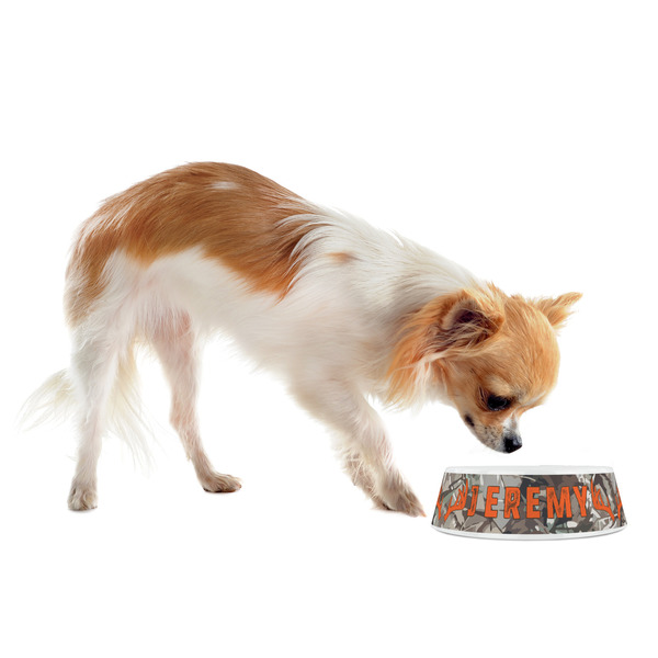 Hunting Camo Plastic Pet Bowls - Small - LIFESTYLE