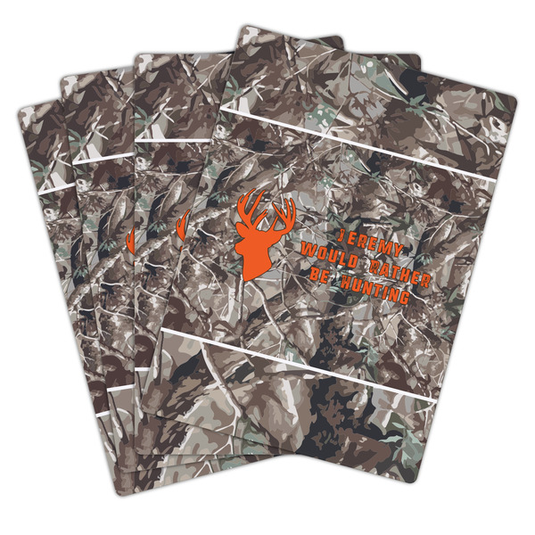 Hunting Camo Playing Cards - Hand Back View
