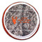 Hunting Camo Printed Icing Circle - Large - On Cookie