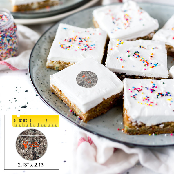 Hunting Camo Printed Icing Circle - Small - In Context