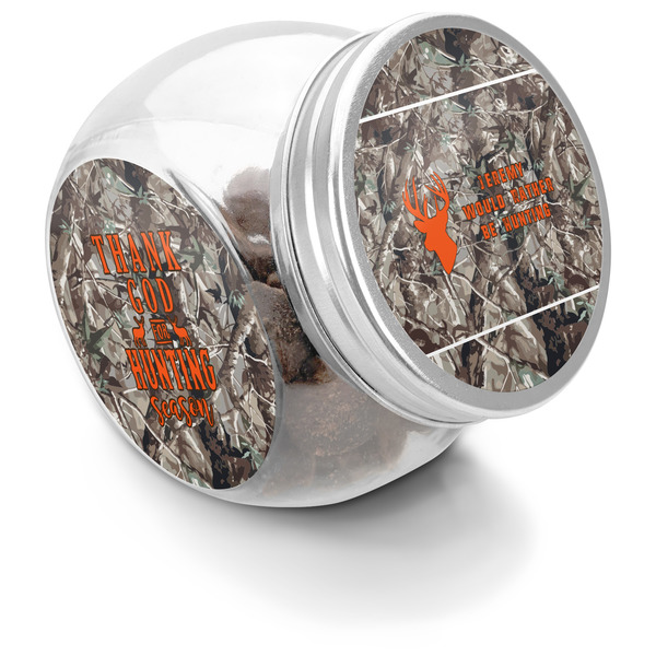Custom Hunting Camo Puppy Treat Jar (Personalized)