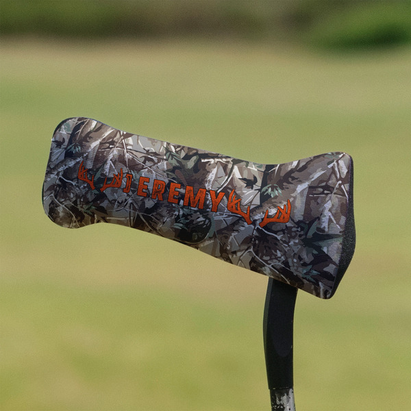 Hunting Camo Putter Cover - On Putter