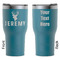 Hunting Camo RTIC Tumbler - Dark Teal - Double Sided - Front & Back