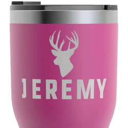 Hunting Camo RTIC Tumbler - Magenta - Laser Engraved - Double-Sided (Personalized)