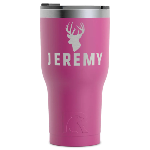 Custom Hunting Camo RTIC Tumbler - Magenta - Laser Engraved - Single-Sided (Personalized)