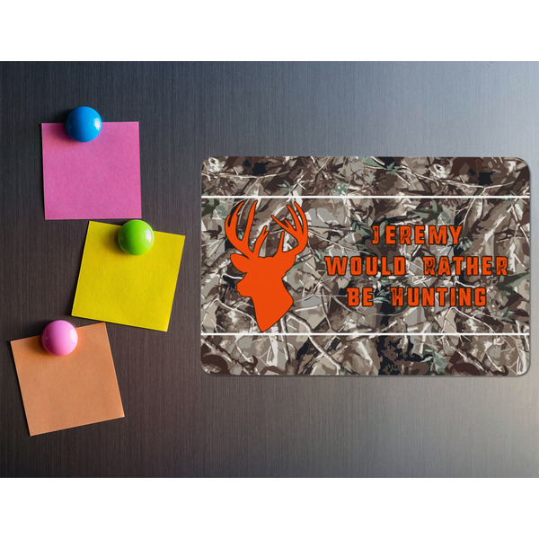 Hunting Camo Rectangular Fridge Magnet - LIFESTYLE