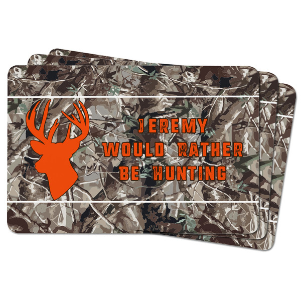 Hunting Camo Rectangular Fridge Magnet - THREE