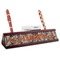 Hunting Camo Red Mahogany Nameplate with Business Card Holder (Personalized)