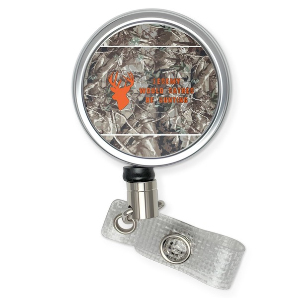 Custom Hunting Camo Retractable Badge Reel (Personalized)