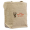 Hunting Camo Reusable Cotton Grocery Bag - Front View
